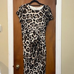 New York & Co Leopard Print Dress. M.       A18